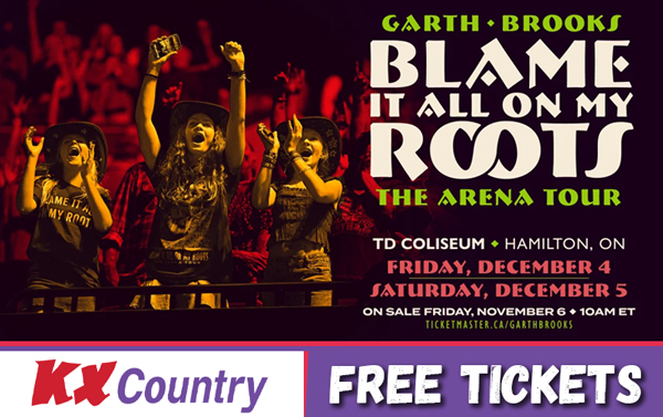 Free Tickets to Garth Brooks Blame It All On My Roots Arena Tour!