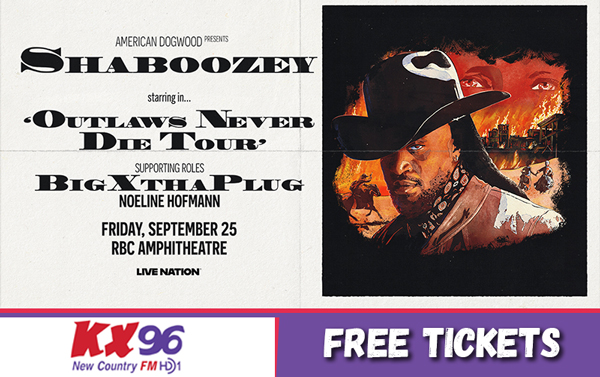 Free Tickets to Shaboozy Outlaws Never Die Tour! 