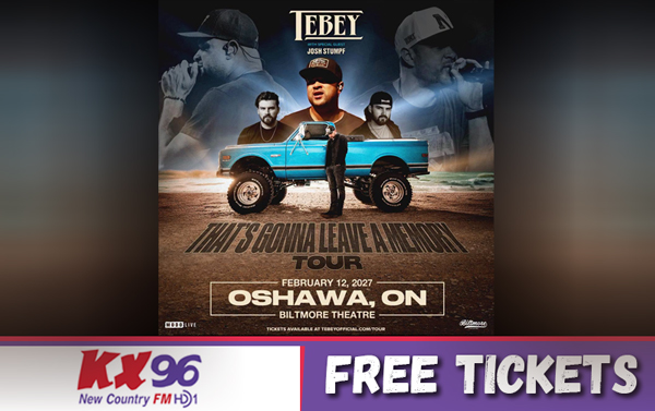 Free Tickets to Tebey - That’s Gonna Leave a Memory Tour w/ Josh Stump